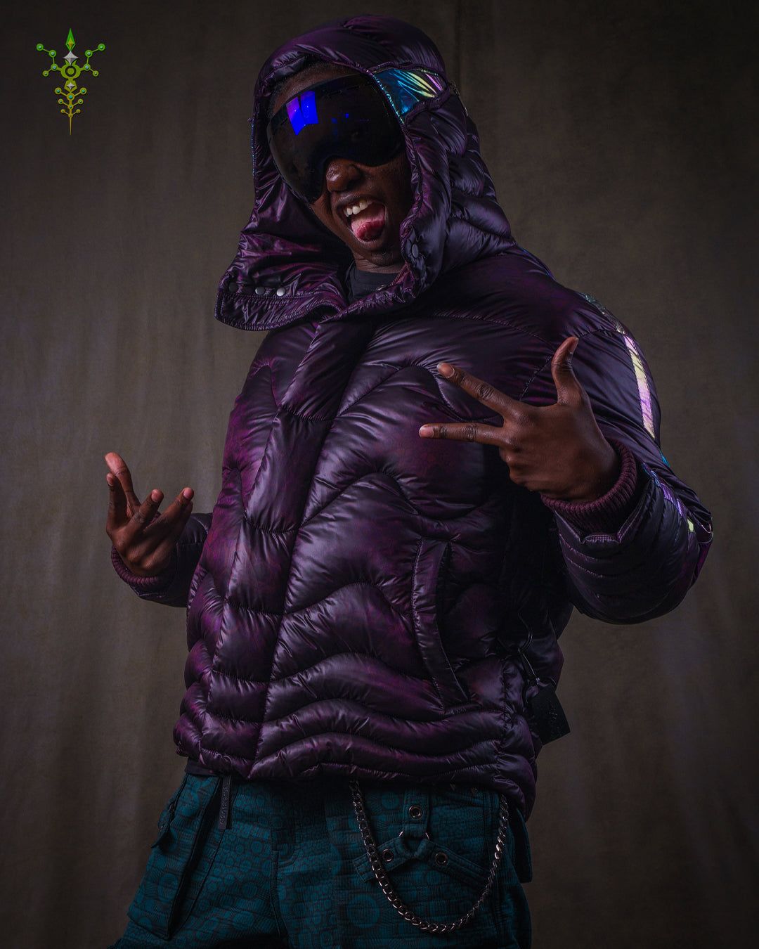 Down Jacket Men & Pakpak / Nylon - Purple Haze ASTROCORAL