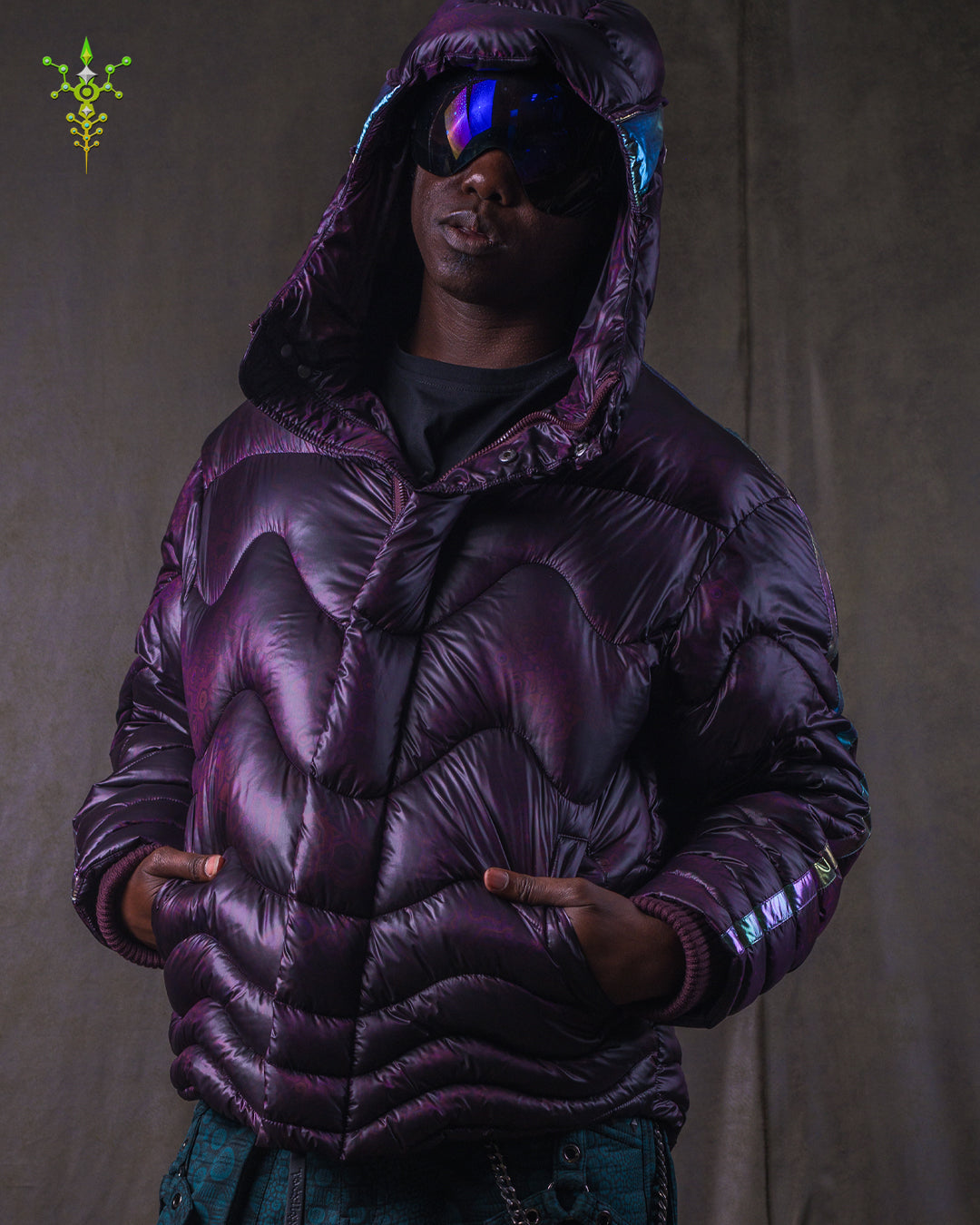 Down Jacket Men & Pakpak / Nylon - Purple Haze ASTROCORAL
