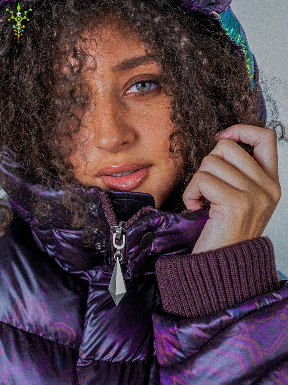 Down Jacket Woman & Pakpak / Nylon - Purple Haze ASTROCORAL