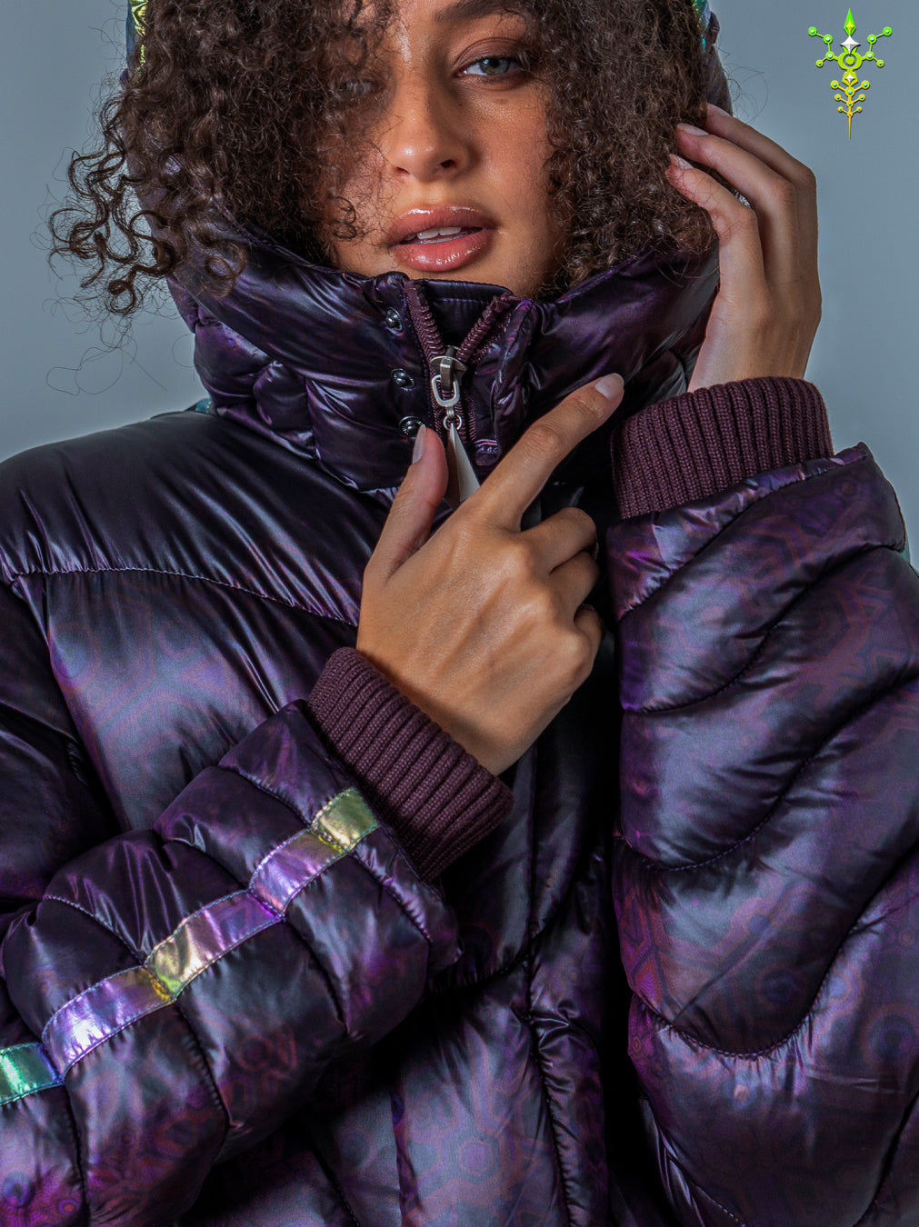Down Jacket Woman & Pakpak / Nylon - Purple Haze ASTROCORAL