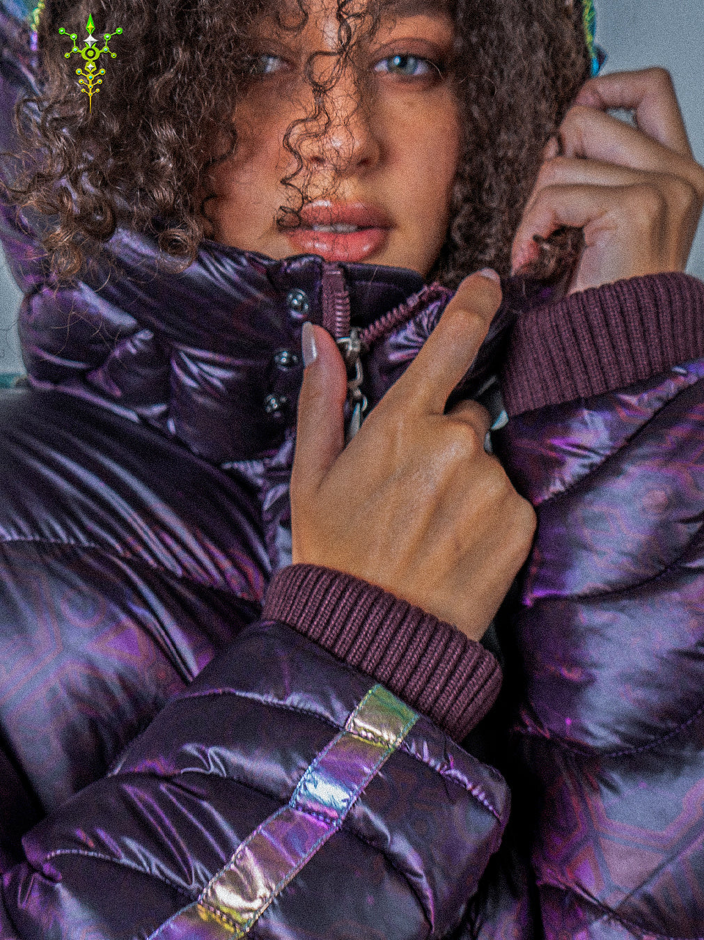 Down Jacket Woman & Pakpak / Nylon - Purple Haze ASTROCORAL