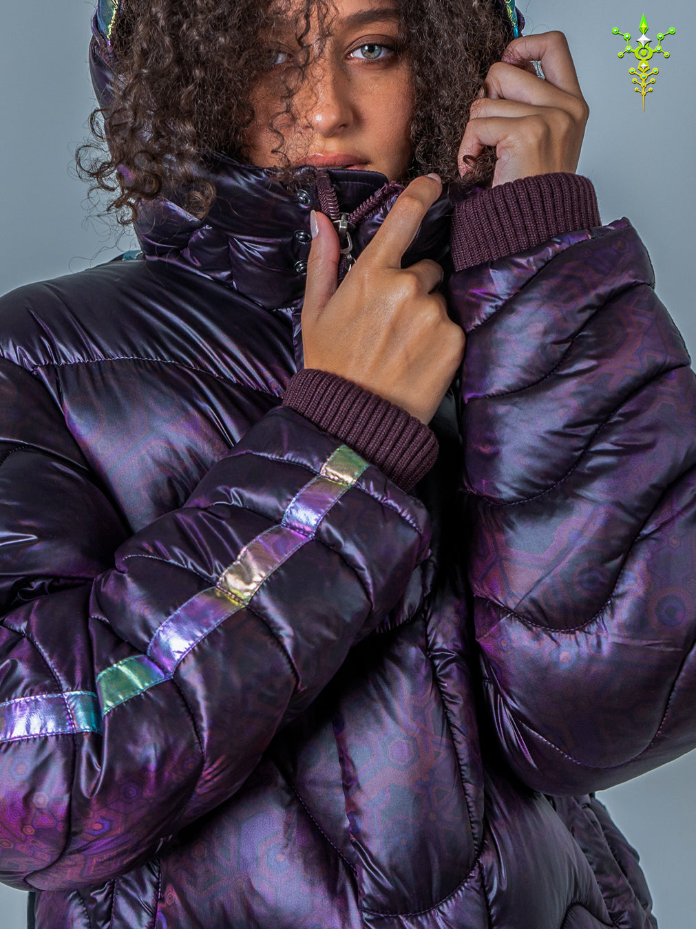 Down Jacket Woman & Pakpak / Nylon - Purple Haze ASTROCORAL