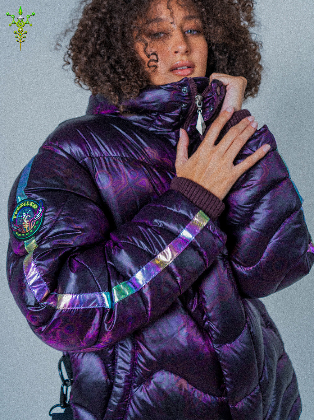 Down Jacket Woman & Pakpak / Nylon - Purple Haze ASTROCORAL
