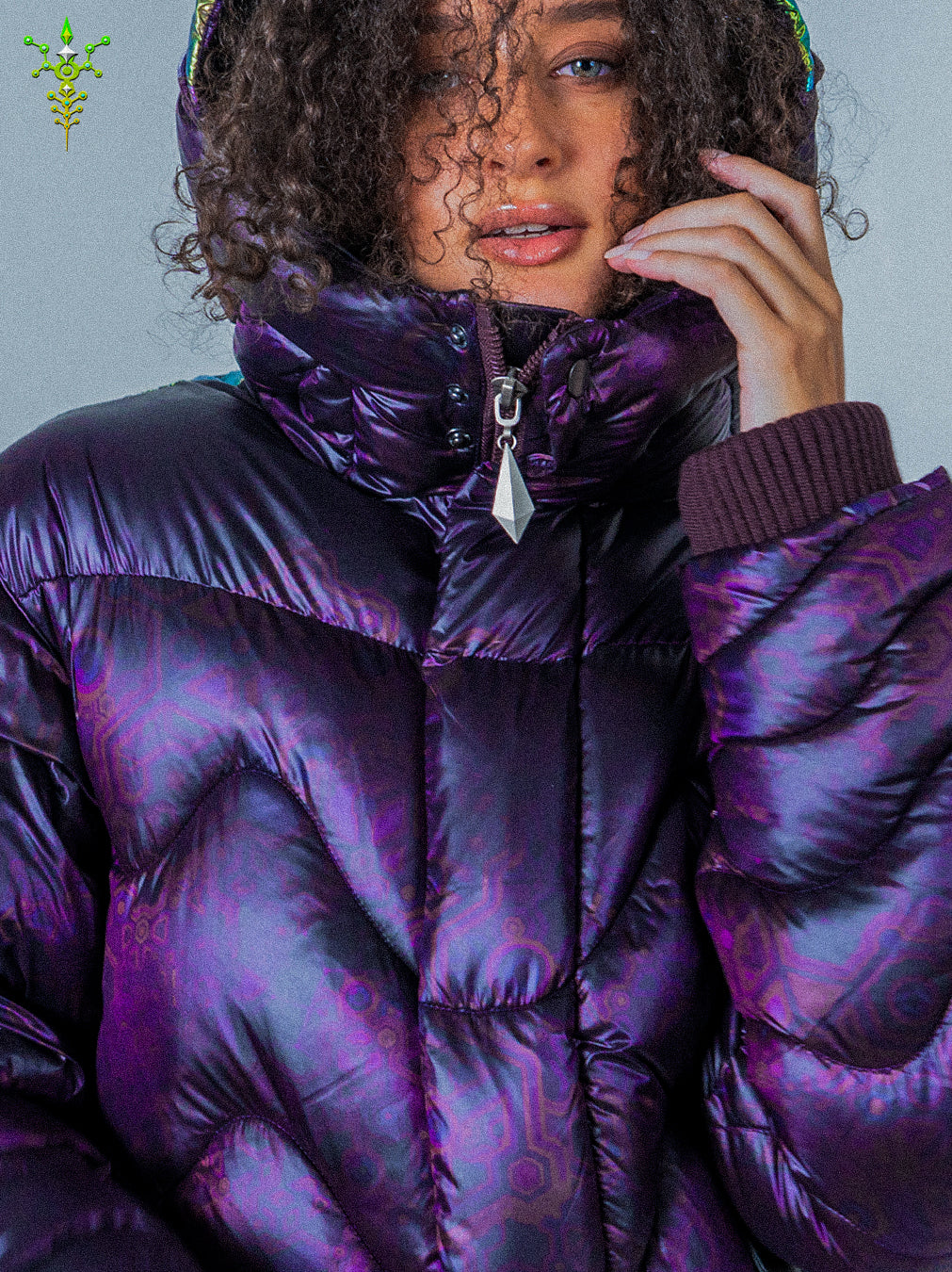 Down Jacket Woman & Pakpak / Nylon - Purple Haze ASTROCORAL