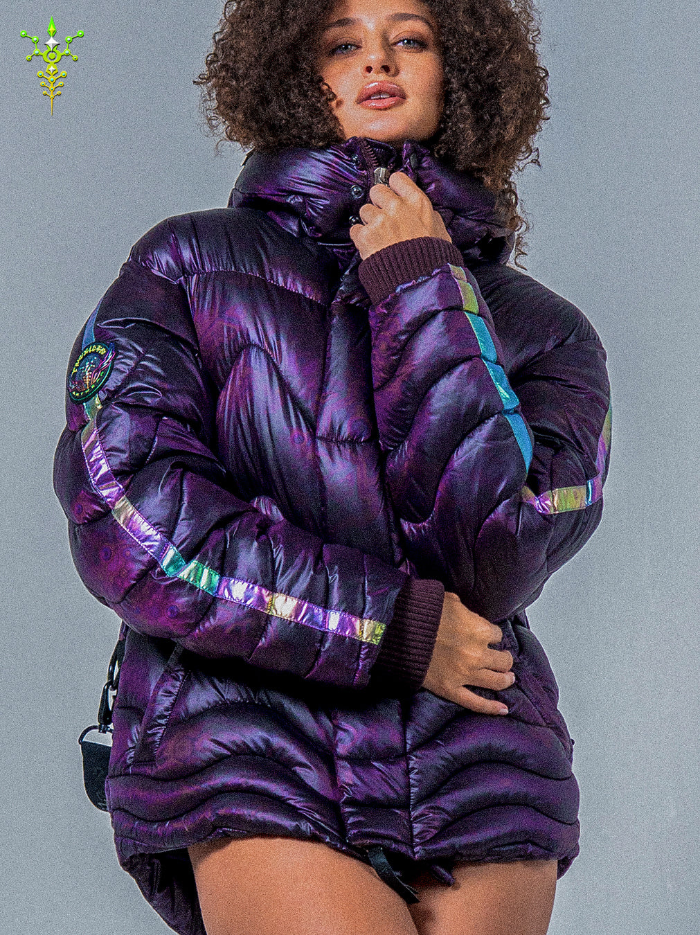 Down Jacket Woman & Pakpak / Nylon - Purple Haze ASTROCORAL