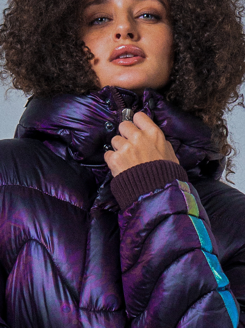 Down Jacket Woman & Pakpak / Nylon - Purple Haze ASTROCORAL