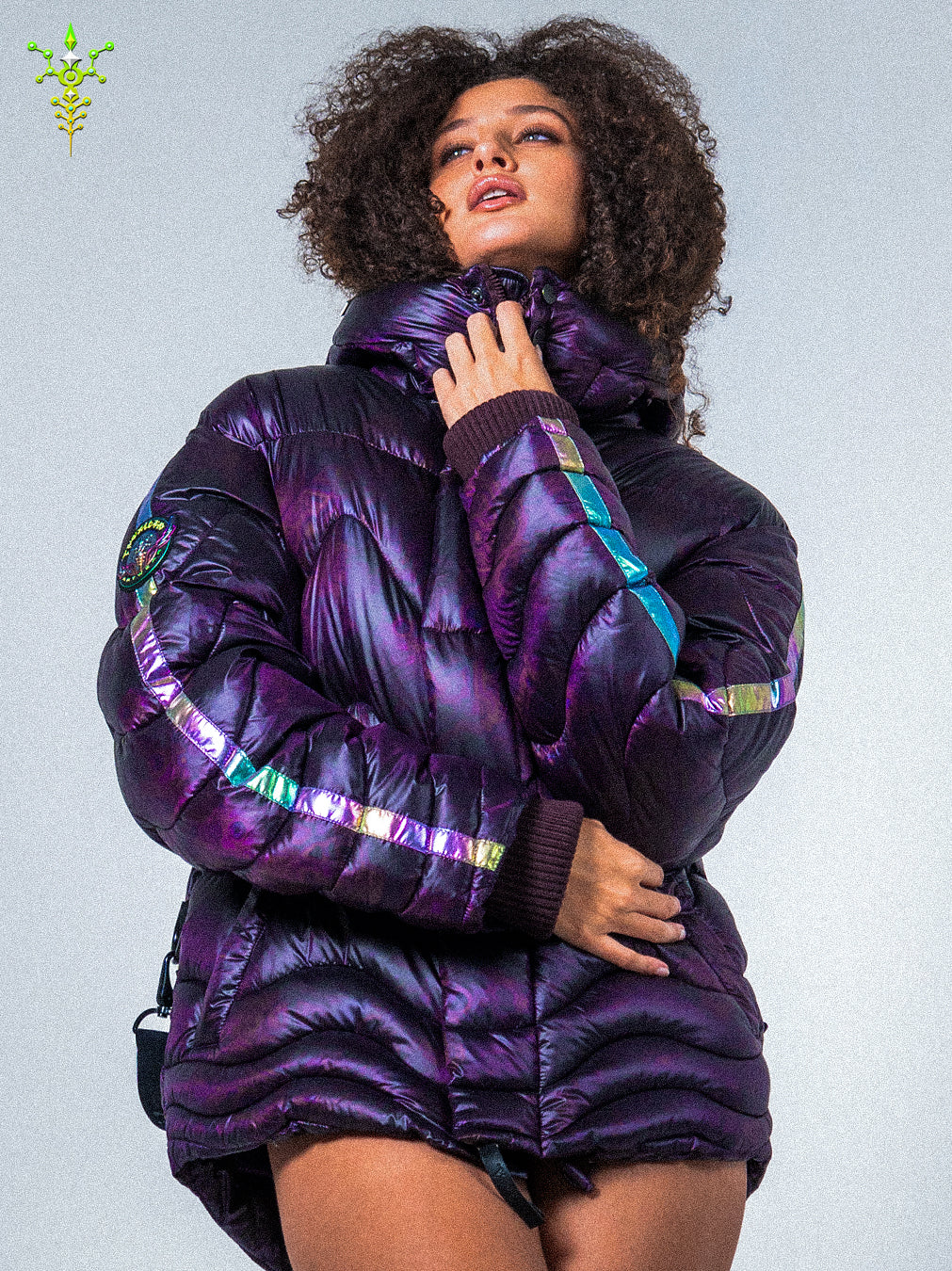 Down Jacket Woman & Pakpak / Nylon - Purple Haze ASTROCORAL