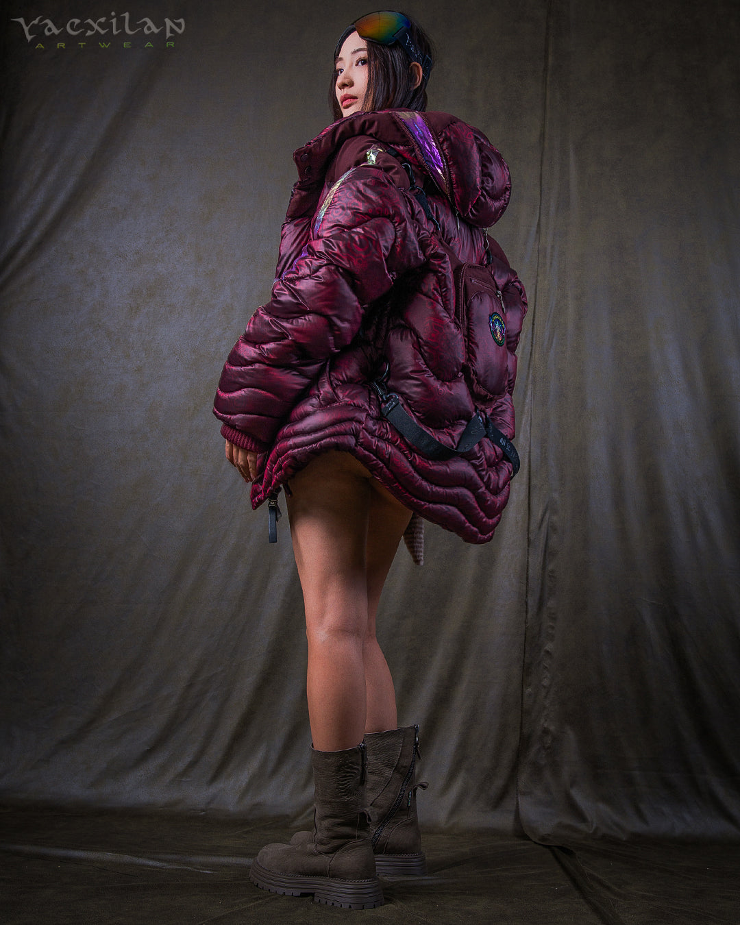 Down Jacket Woman & Pakpak / Nylon - Redwine DEMETRIO