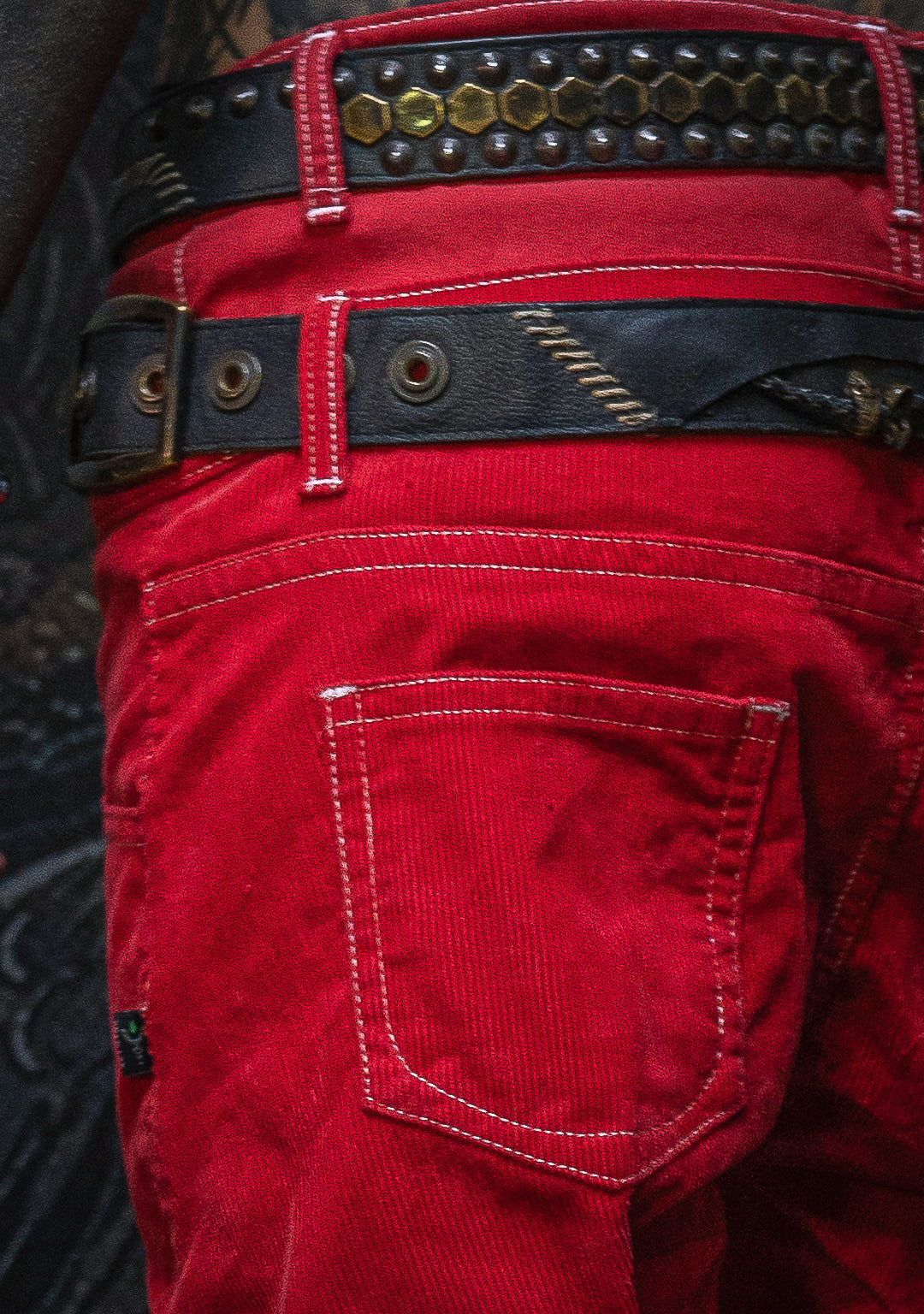 Pants Woman / Double Decker Cotton Kodroi - SCARLET