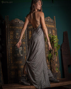 Long Dress Triangle / Bamboo - JAWS - Yacxilan Artwear