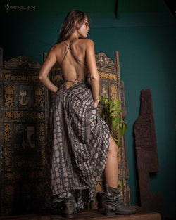 Long Dress Triangle / Bamboo - SANDSTORMZ - Yacxilan Artwear