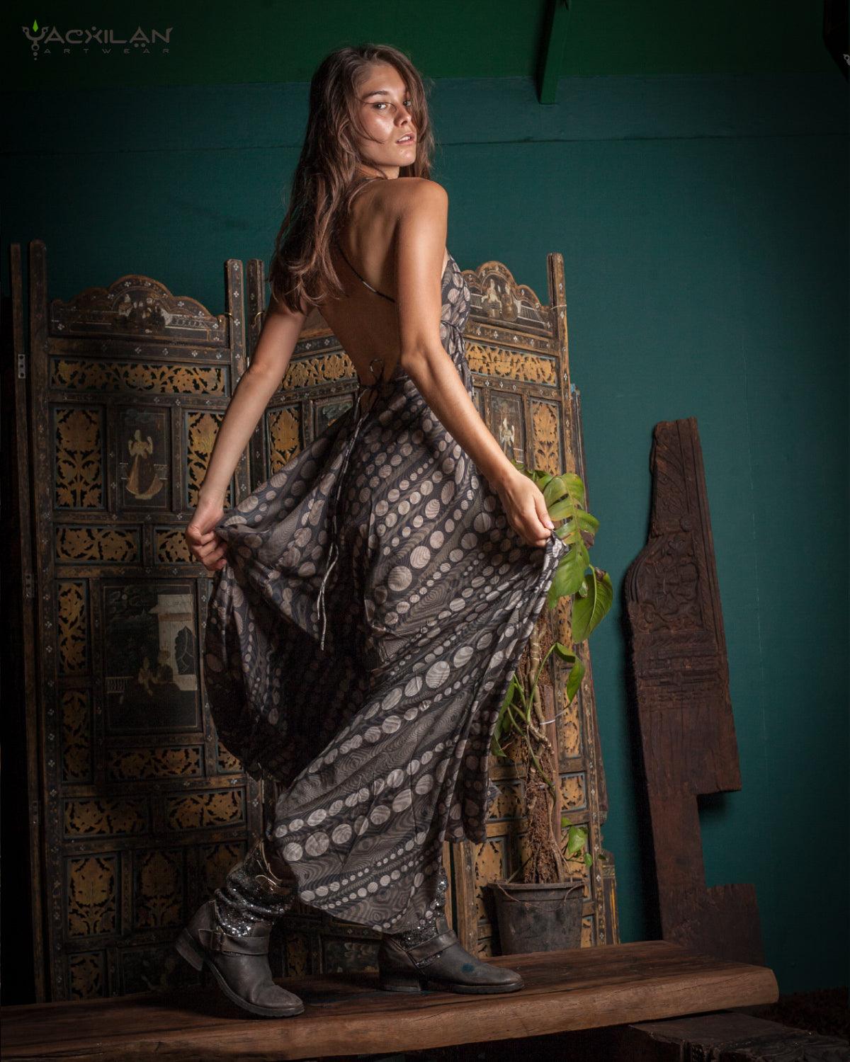 Long Dress Triangle / Bamboo - SANDSTORMZ - Yacxilan Artwear