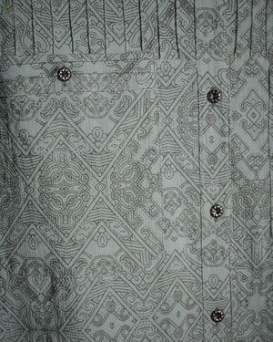 Dress Longsleeve Woman / Zaafaraï - Japan Cotton Pale Blu MAYAZ