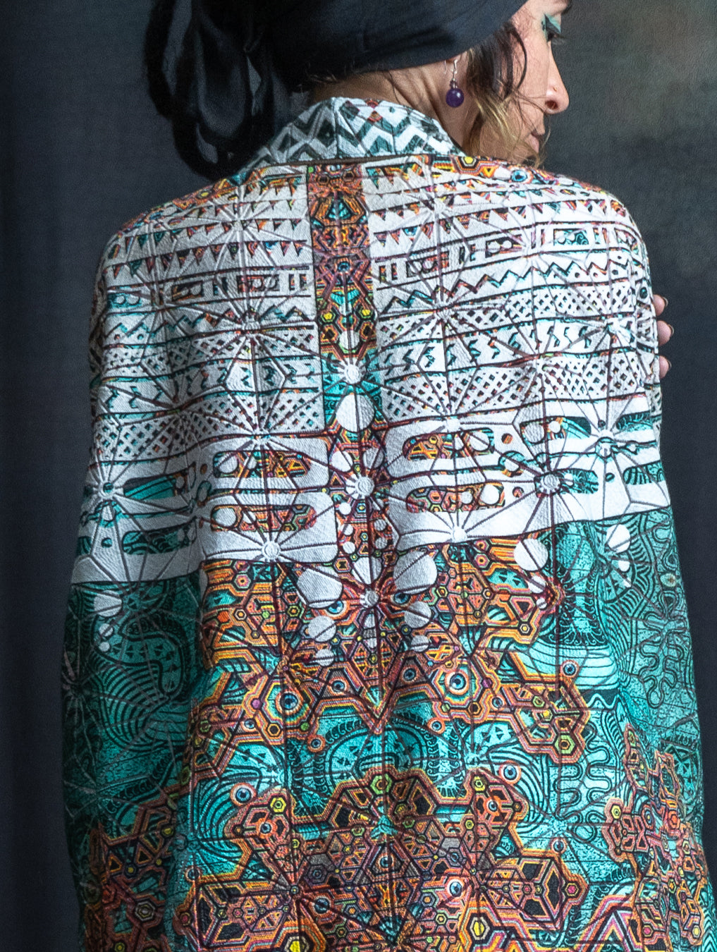 Classic Kimono / Embroidered Korean Cotton - ATLANTIS TRIBALSEA Short
