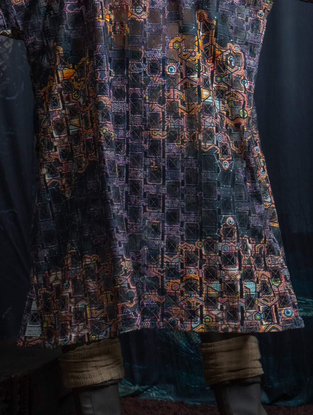 Classic Kimono / Embroidered Korean Cotton - CORALBLAST
