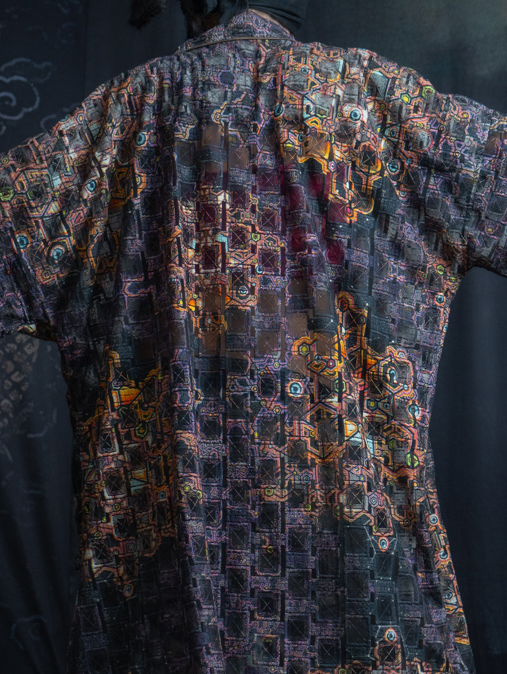 Classic Kimono / Embroidered Korean Cotton - CORALBLAST