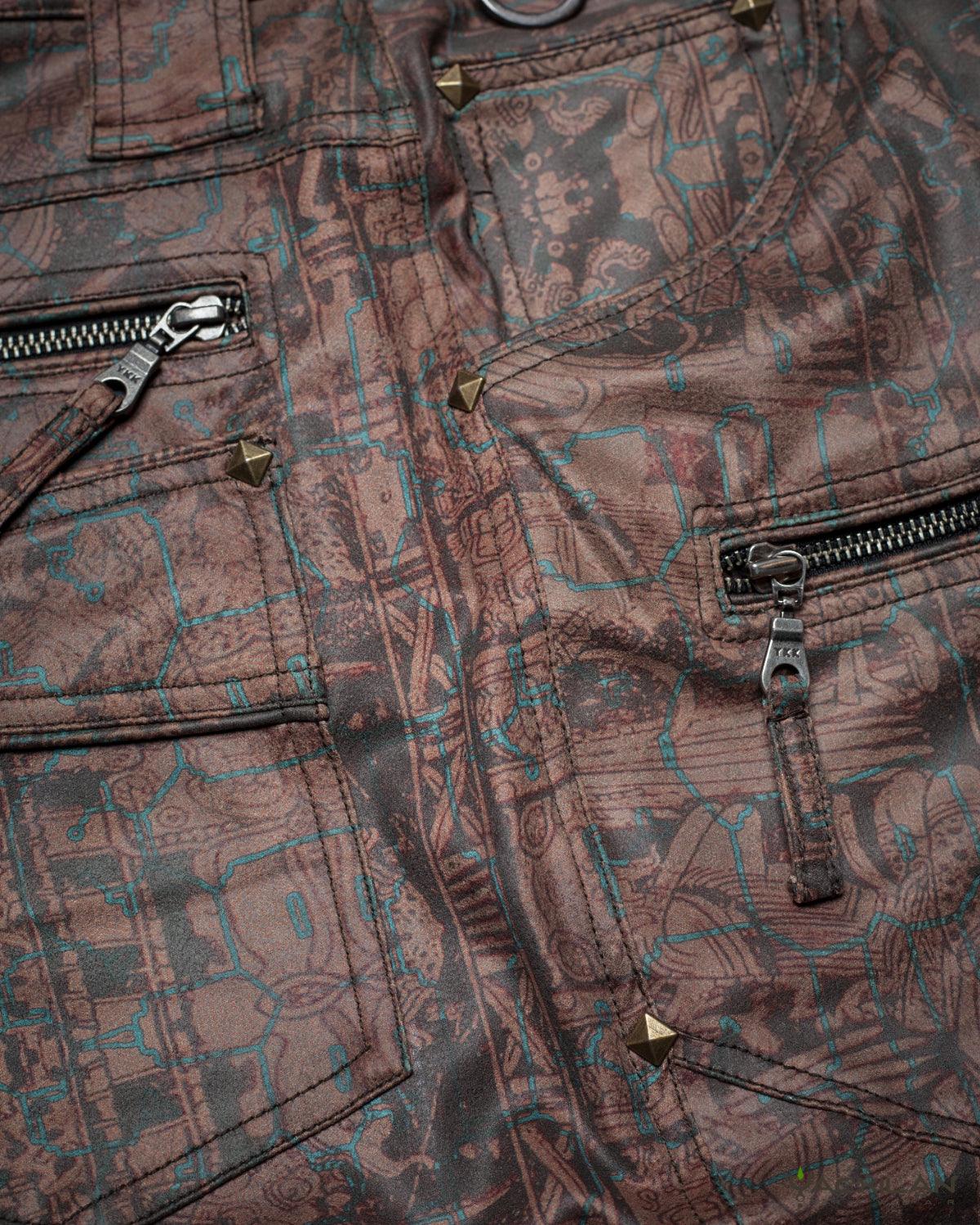 Flying Short Men / Fake Leather ELDERS - Yacxilan Artwear