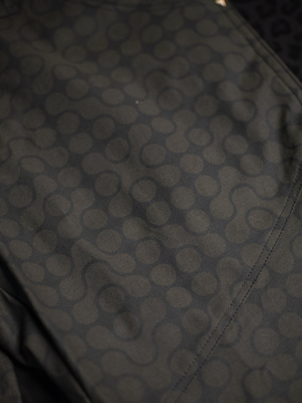 Flying Short Men / Cotton Printed - CHARCOAL TETRIS