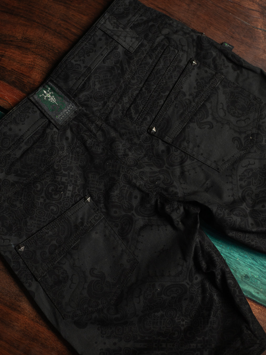 Flying Short Men / Cotton Stretchy - Blak MAYAN CODEX