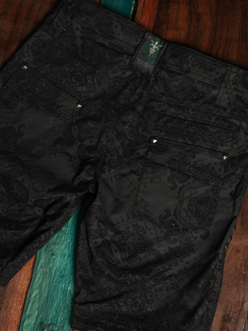 Flying Short Men / Cotton Stretchy - Blak MAYAN CODEX