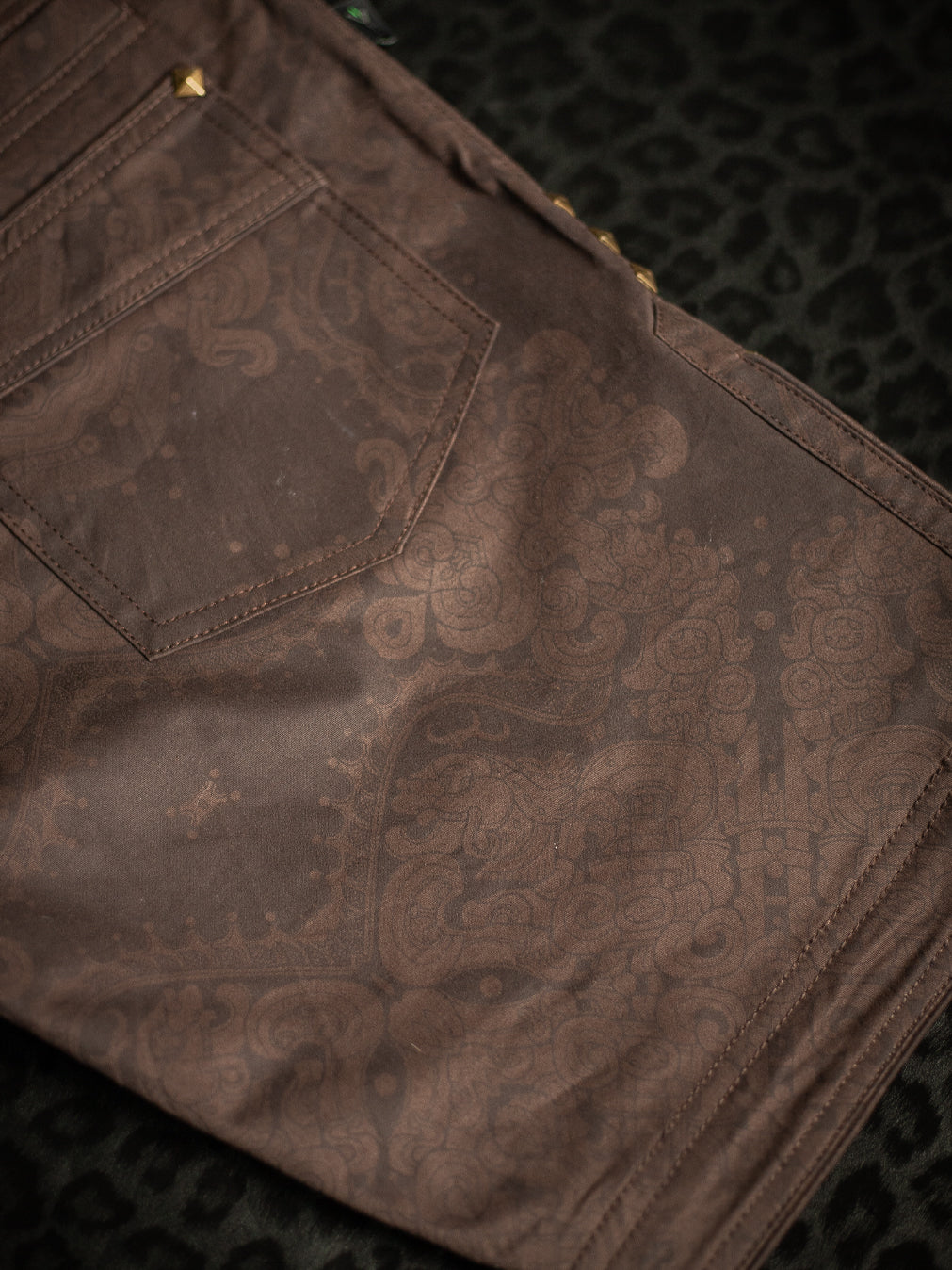 Flying Short Men / Cotton Stretchy - Brown MAYAN CODEX