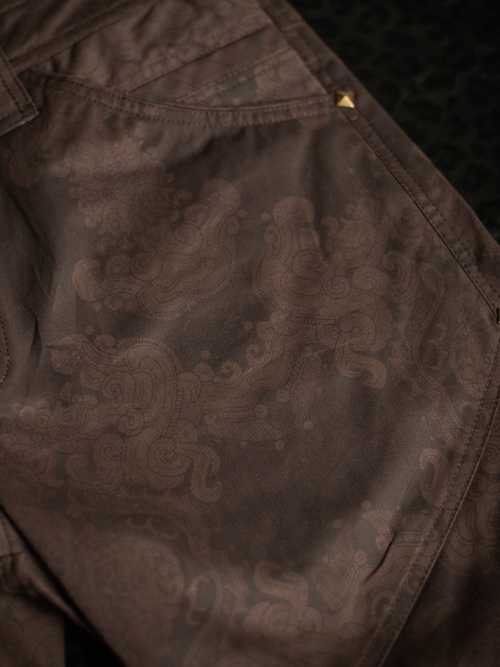 Flying Short Men / Cotton Stretchy - Brown MAYAN CODEX