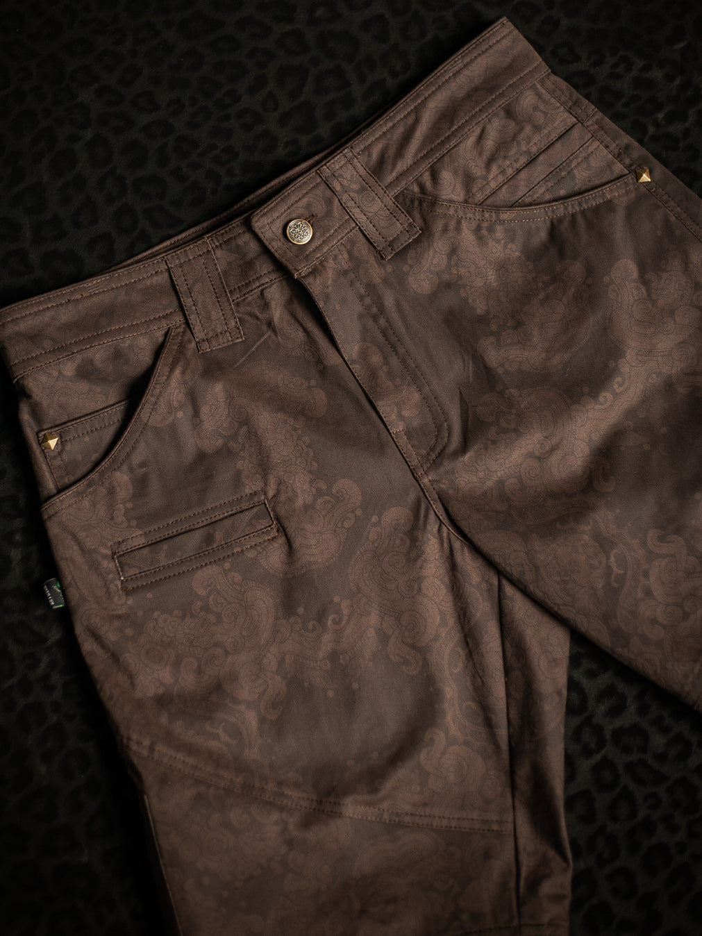 Flying Short Men / Cotton Stretchy - Brown MAYAN CODEX