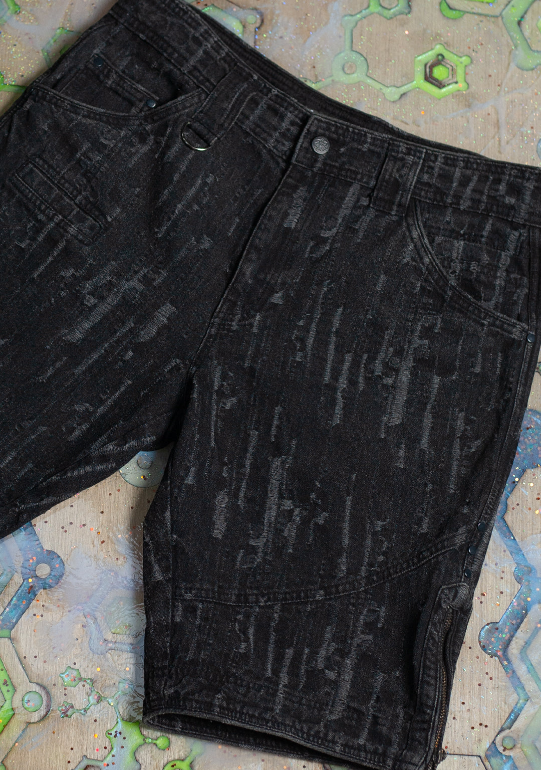 Flying Short Men / Distressed Denim - BLAKPUNK