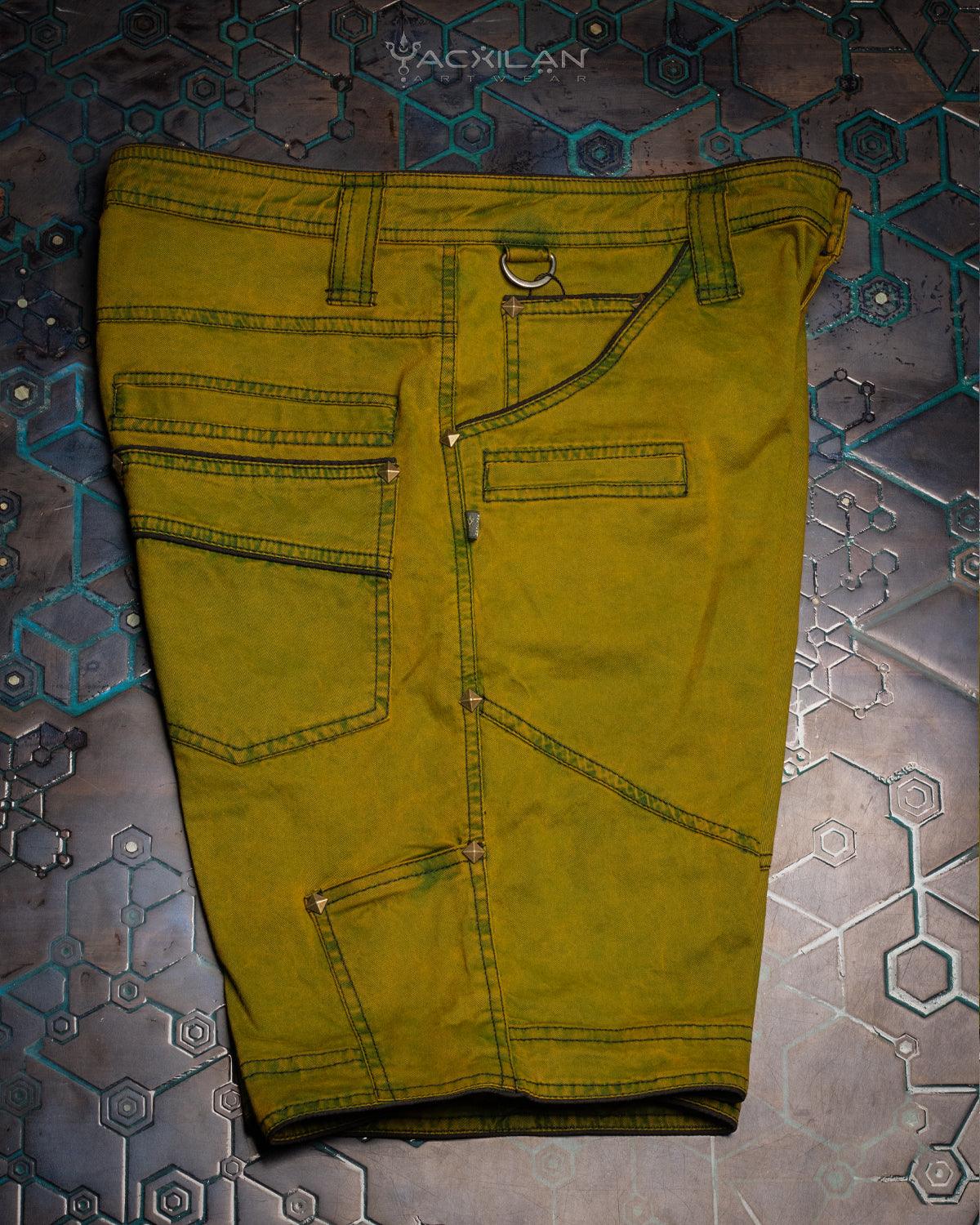 Flying Short Men / Light Cotton - TOXIC MUSTARD - Yacxilan Artwear