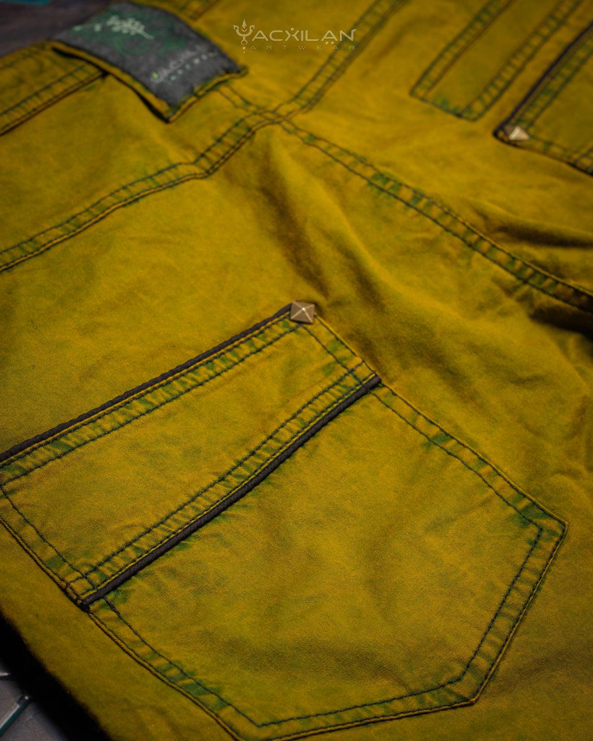 Flying Short Men / Light Cotton - TOXIC MUSTARD - Yacxilan Artwear