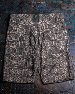 Flying Short Men / Tough Linen Printed - MAGIC KARPET - Yacxilan Artwear