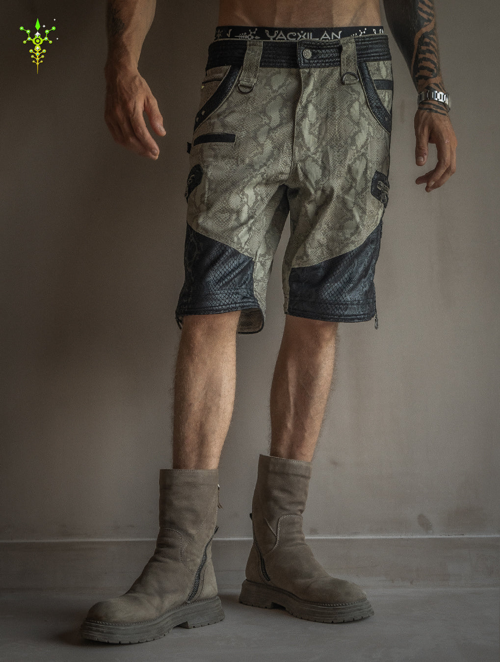 Flying Short Men / Twill Fake Leather Patches - KINGKOBRA -BOA