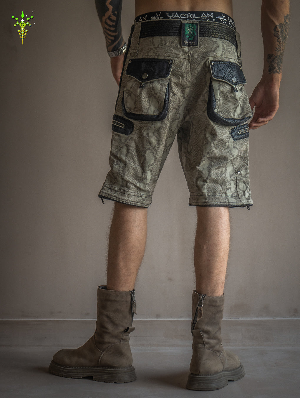 Flying Short Men / Twill Fake Leather Patches - KINGKOBRA -BOA