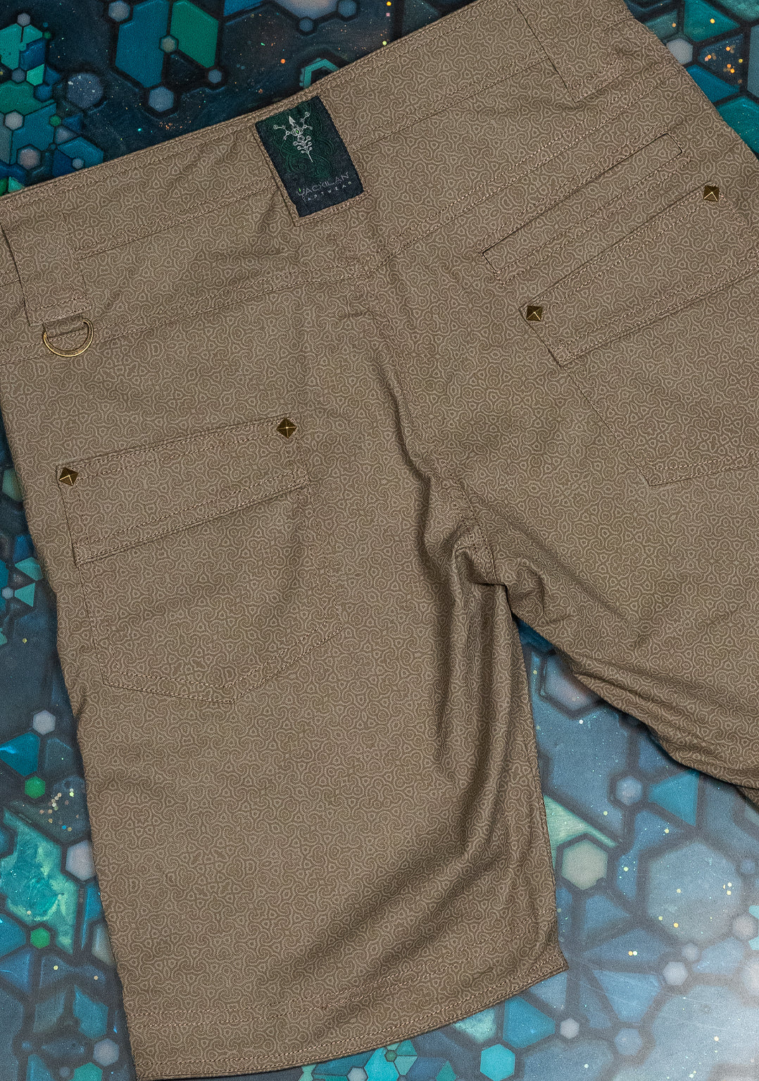 Flying Short Men / Cotton Printed - Sand SPACE INVADERS Demetrio