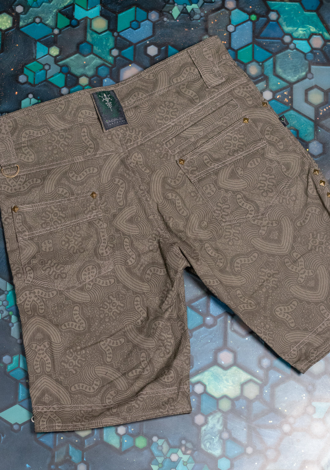 Flying Short Men / Twill Printed - Twill Earth MYCELIUM Matzokio
