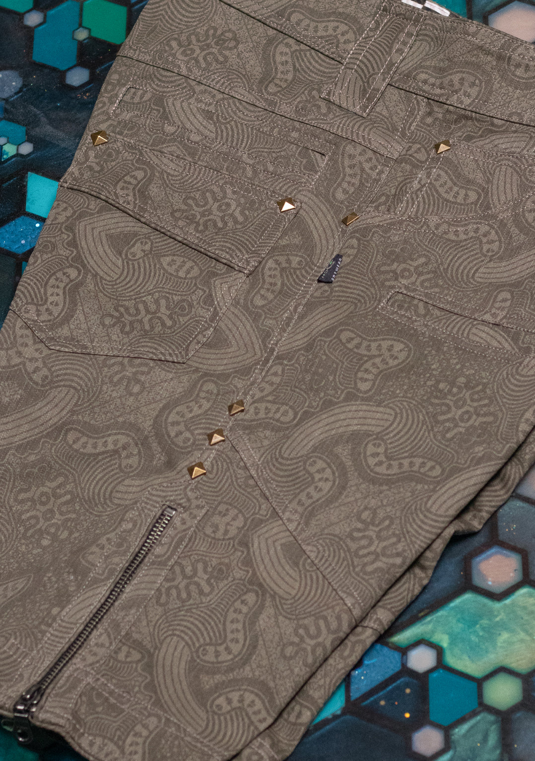 Flying Short Men / Twill Printed - Twill Earth MYCELIUM Matzokio