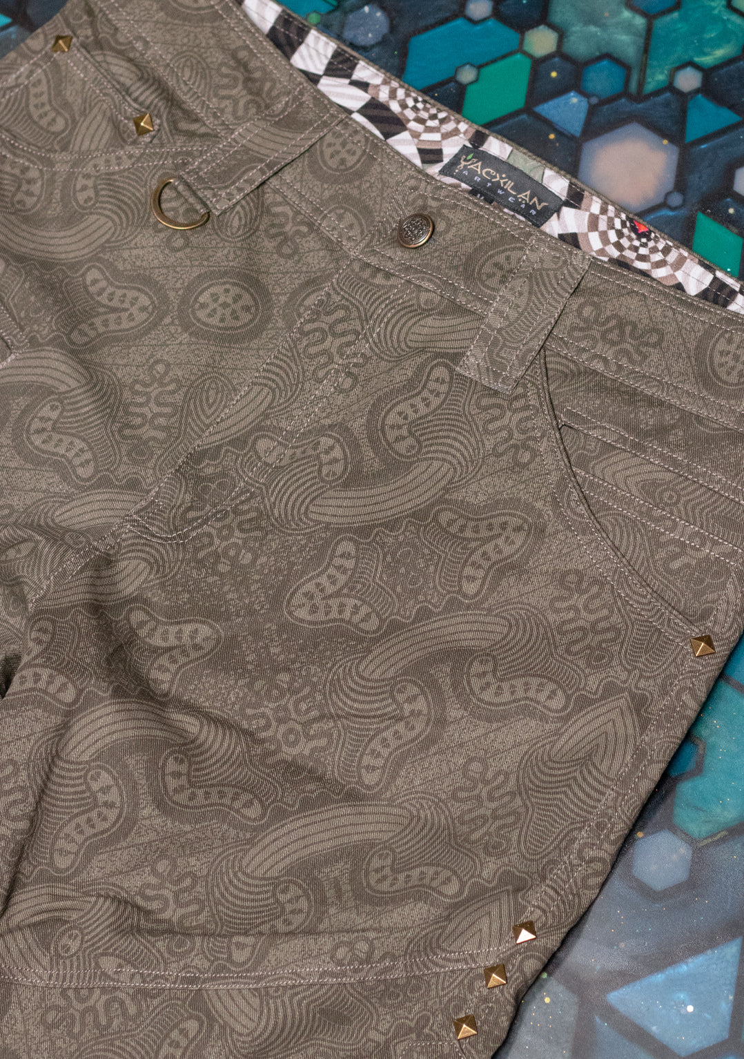 Flying Short Men / Twill Printed - Twill Earth MYCELIUM Matzokio