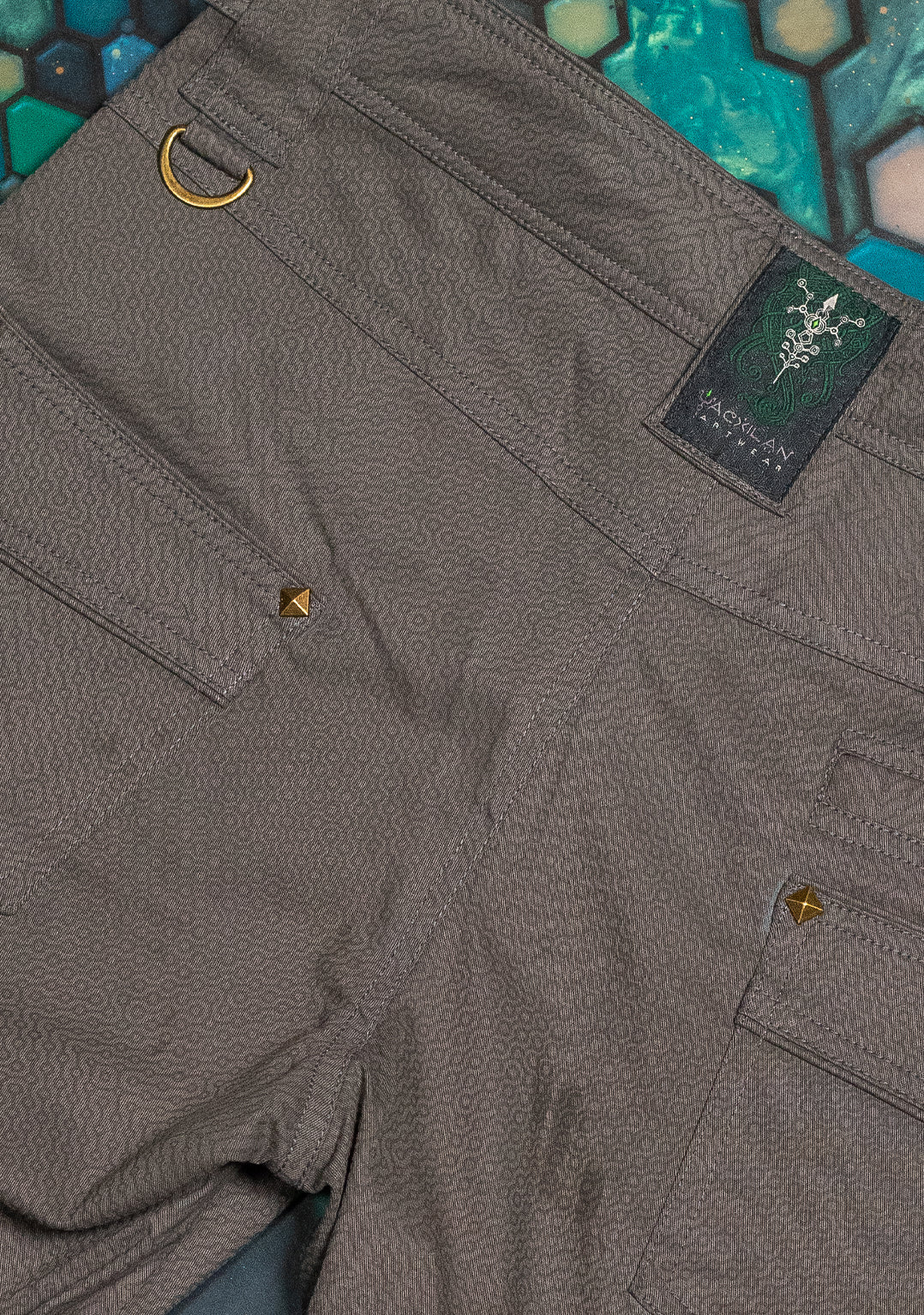 Flying Short / Twill Stretchy Screenprint -  Grey DMTICIOUS Dragons