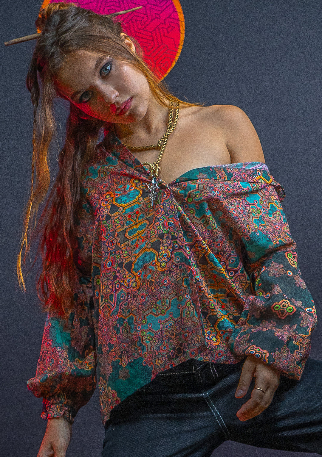 Shirt Woman Longsleeve Frufru / Bio Farms Bamboo - ATLANTHEON