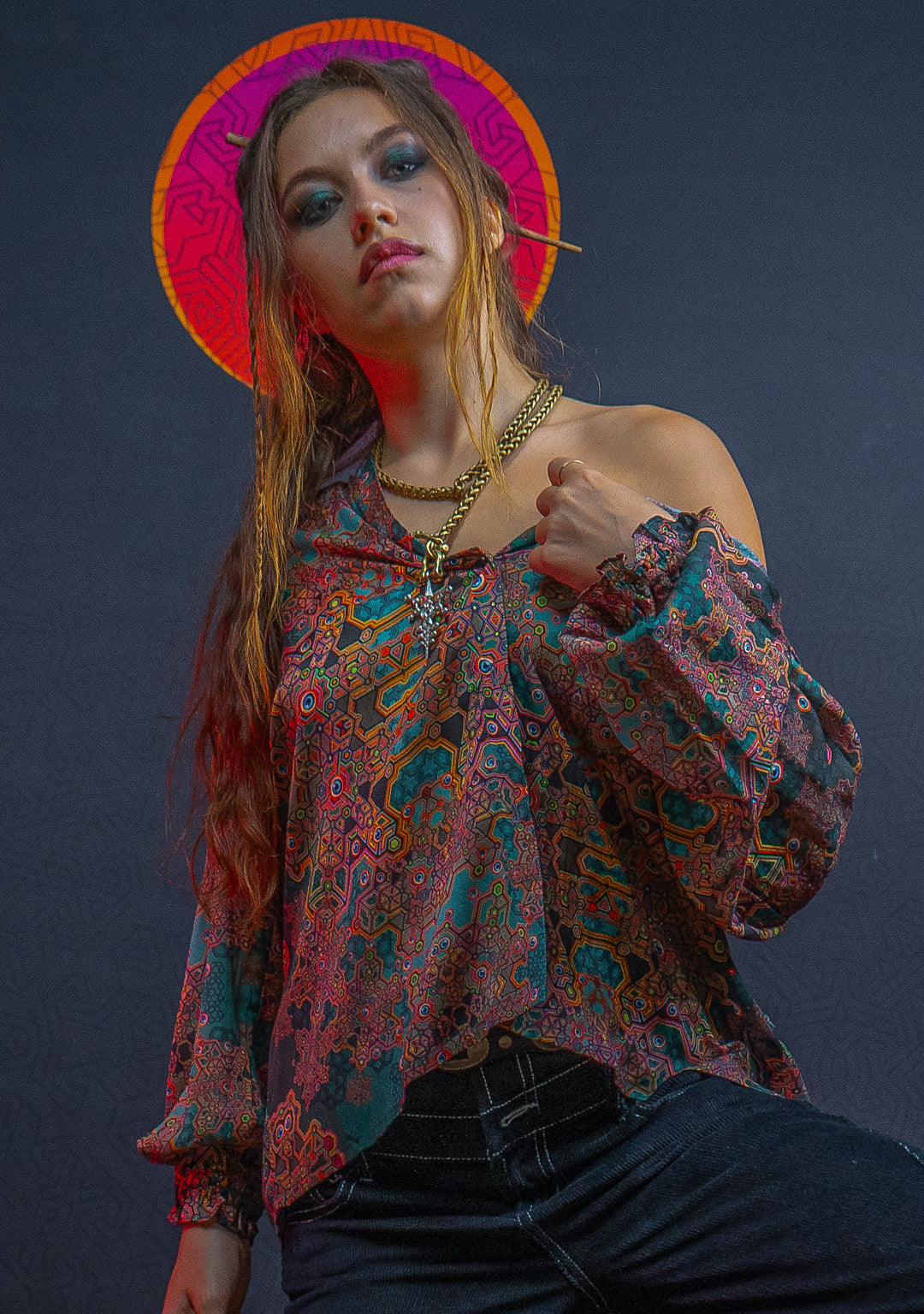 Shirt Woman Longsleeve Frufru / Bio Farms Bamboo - ATLANTHEON