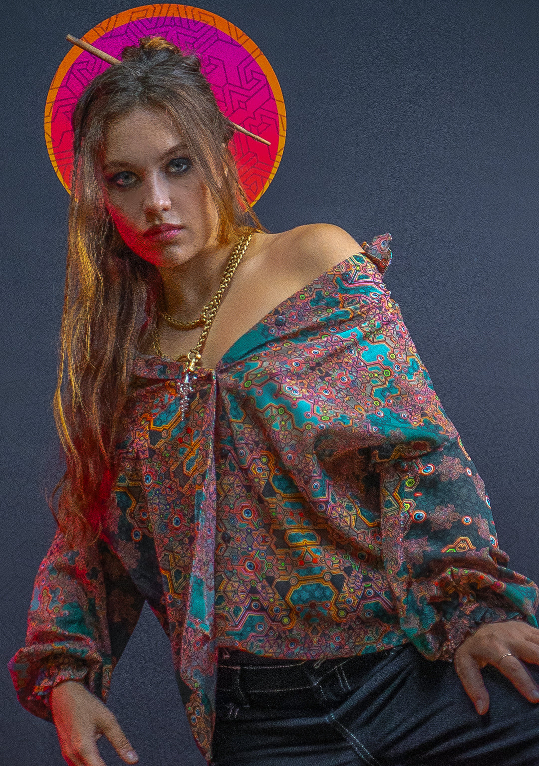 Shirt Woman Longsleeve Frufru / Bio Farms Bamboo - ATLANTHEON