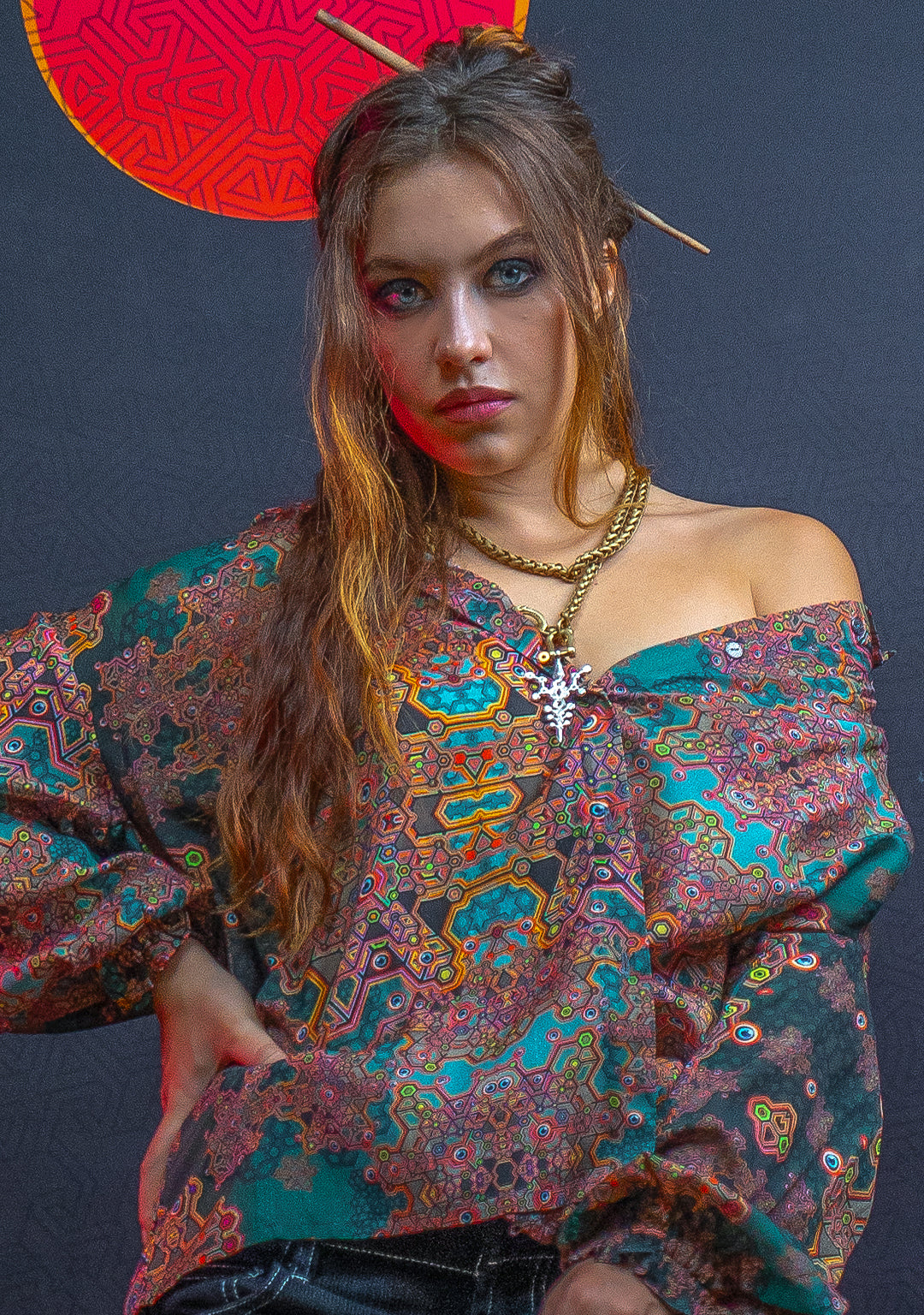 Shirt Woman Longsleeve Frufru / Bio Farms Bamboo - ATLANTHEON