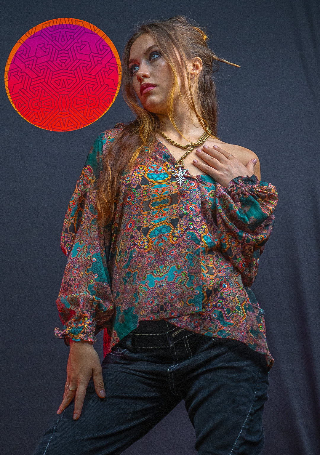 Shirt Woman Longsleeve Frufru / Bio Farms Bamboo - ATLANTHEON