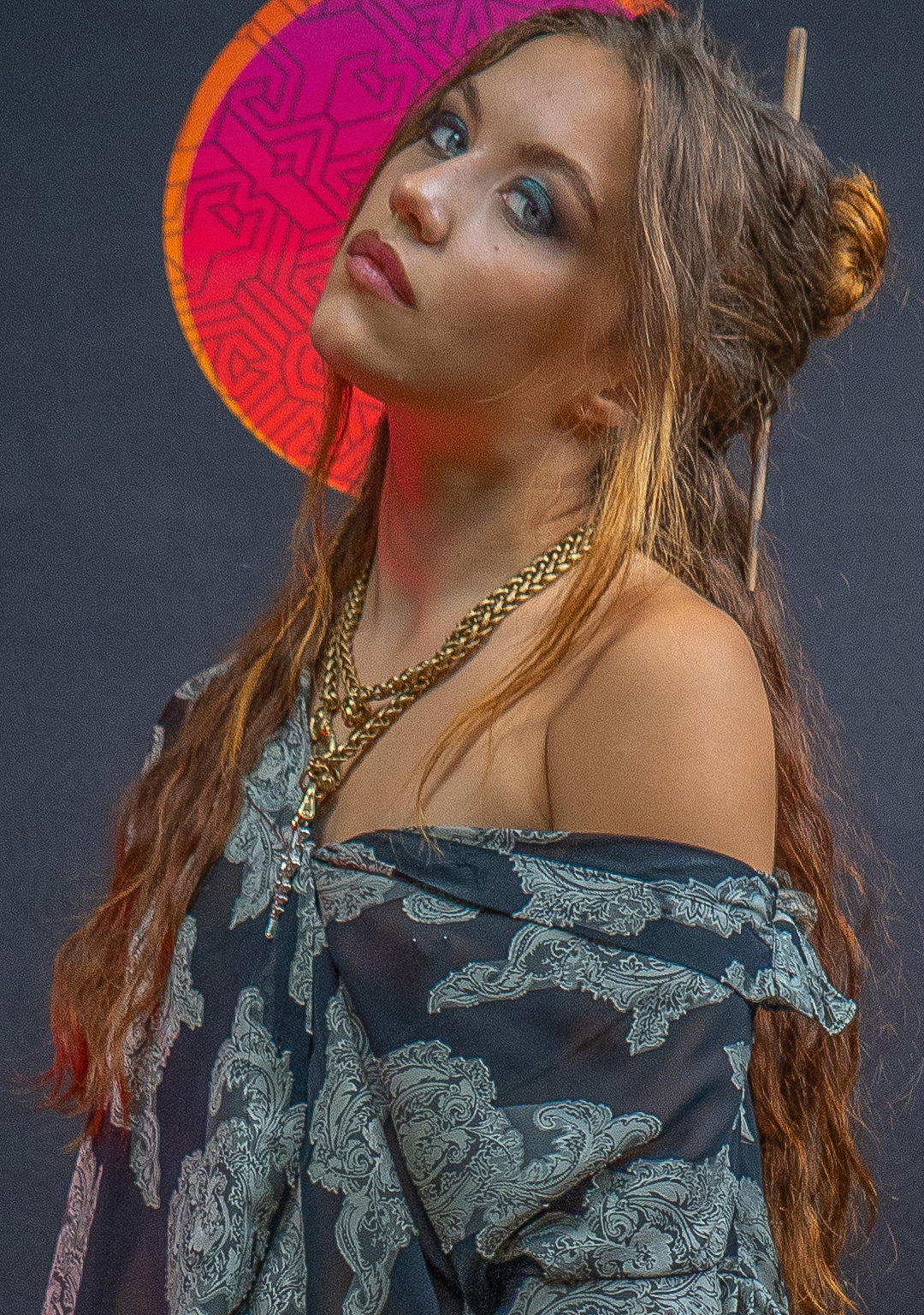 Shirt Woman Longsleeve FRUFRU / Japanese Uragiri - WHITE FLOWER