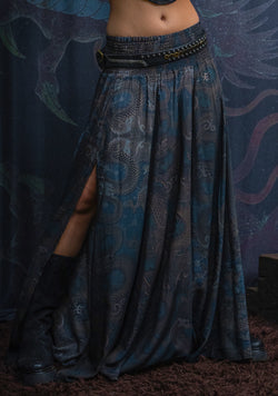 Gipsy Low Waist Long Skirt / Bamboo - DRAGONS