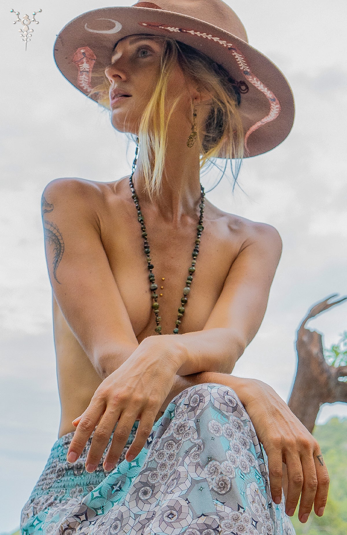 Gipsy Low Waist Long Skirt / Bamboo - NINTENDO SKY