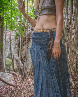 Gipsy Low Waist Long Skirt / Bamboo - RETRO FUTURE