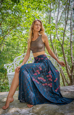 Gipsy Low Waist Long Skirt / Bamboo - SEXTIESEYEZES