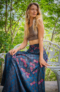 Gipsy Low Waist Long Skirt / Bamboo - SEXTIESEYEZES