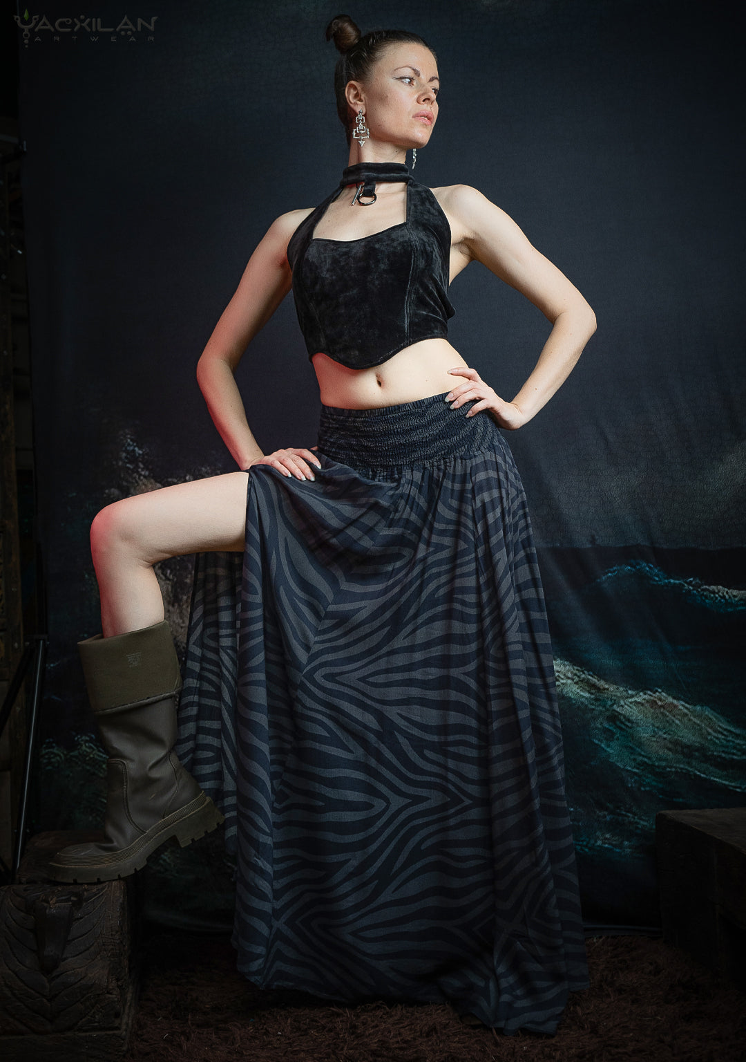 Gipsy Low Waist Long Skirt / Bamboo - TIGRIS